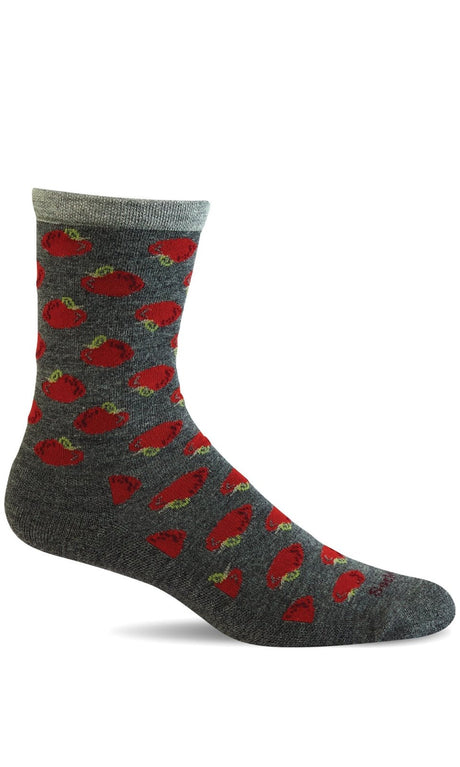 Sockwell Women's Apple a Day Sock - Charcoal Charcoal