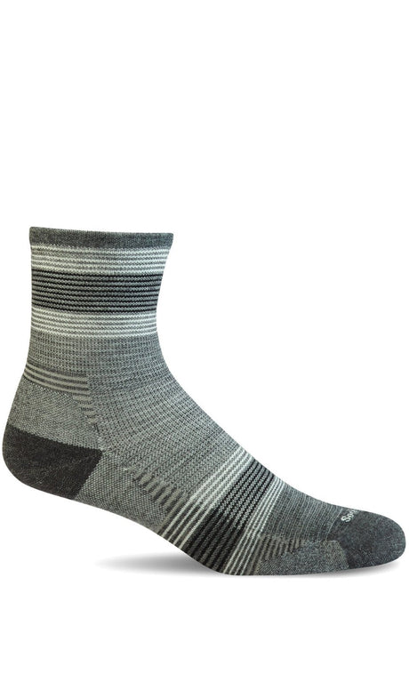 Sockwell Women's Cadence 3/4 Crew Sock - Charcoal Charcoal