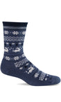 Sockwell Women's Folksy Fairisle Sock - Denim Denim