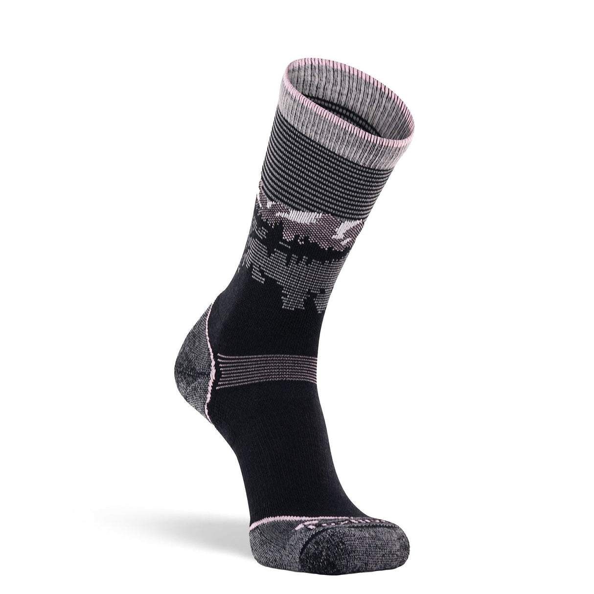 Fox River Women's Krakatoa Lightweight Crew Hiking Sock - Black Black