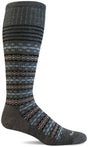 Sockwell Women's Mini Fairisle Sock - Charcoal Charcoal