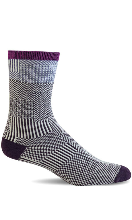 Sockwell Women's Patchy Sock - Blackberry Blackberry