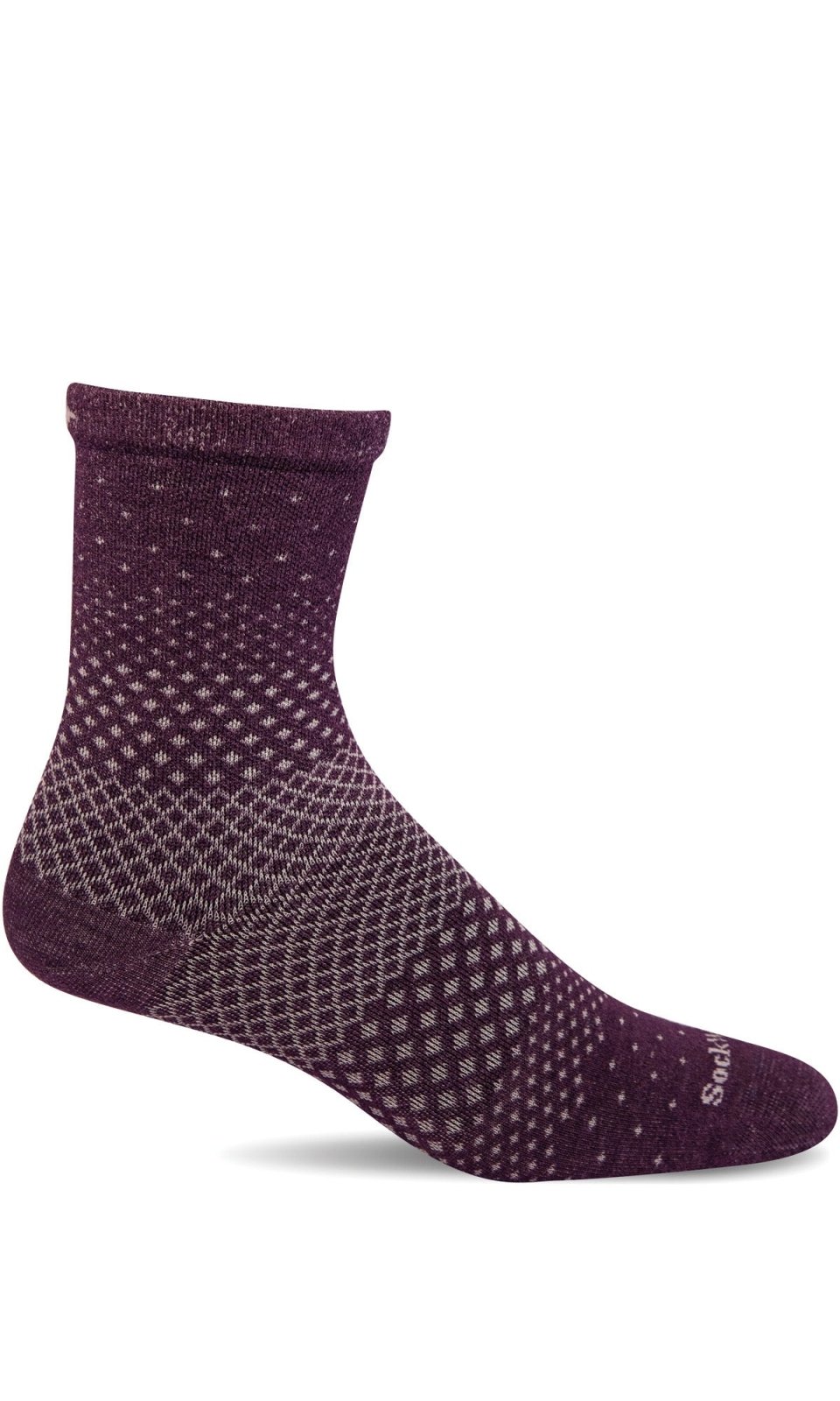 Sockwell Women's Plantar Ease Crew Sock - Blackberry Blackberry