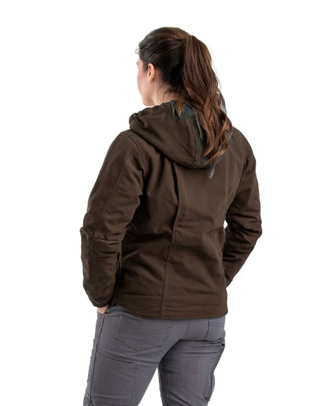 Berne Women's Sherpa-lined Duck Hooded Jacket