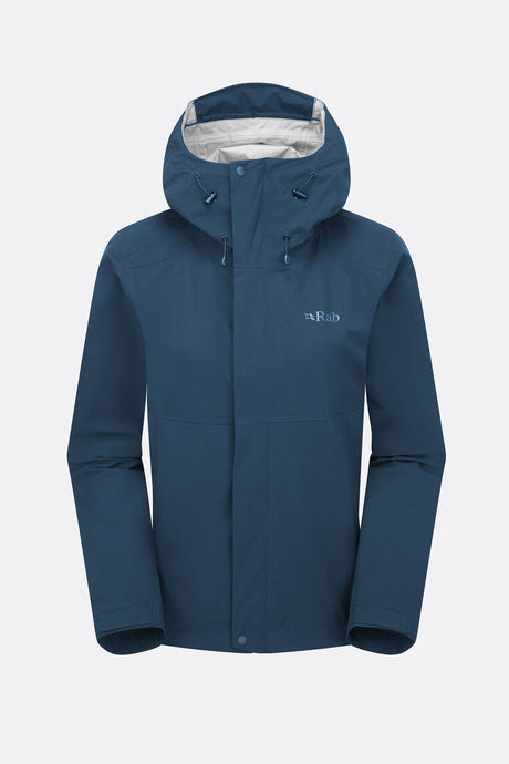 Rab Womens Firewall Waterproof Jacket - Tempest Blue Tempest Blue
