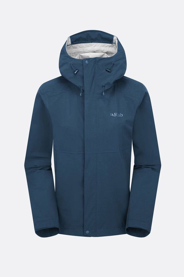 Rab Womens Firewall Waterproof Jacket - Tempest Blue Tempest Blue