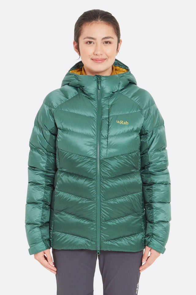 Rab Women's Glaceon Pro Down Jacket - Eucalyptus/Green Slate Eucalyptus/Green Slate