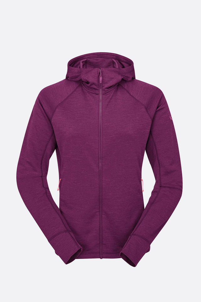 Rab Womens Planar Hoody - Plum Plum