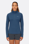 Rab Women's Sonic Long-Sleeve Zip - Tempest Blue Tempest Blue