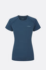 Rab Womens Sonic Tee - Tempest Blue Tempest Blue