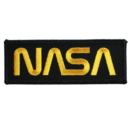 Ace World Nasa Embroidered 2.5x3.5" Patch Gold Gold