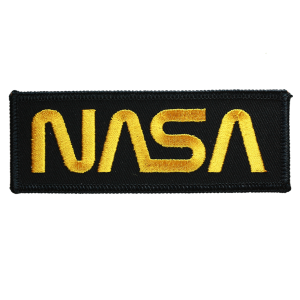 Ace World Nasa Embroidered 2.5x3.5" Patch Gold Gold