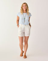 Carve Designs Suki Linen Short - Cloud Chambray Cloud Chambray