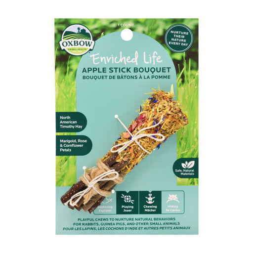 Oxbow Animal Health Enriched Life Apple Stick Bouquet Chew