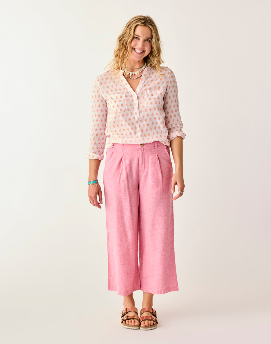 Carve Designs Suki Linen Pant - Chateau Chambray Chateau Chambray