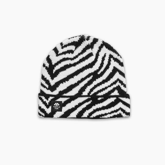 Turtle Fur Zebralicious Cuff Beanie - Black Black