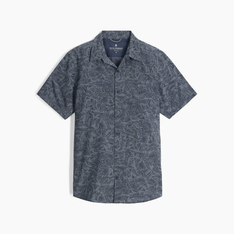 Royal Robbins Mens Amp Lite II Short Sleeve - Deep Blue River Print Deep Blue River Print