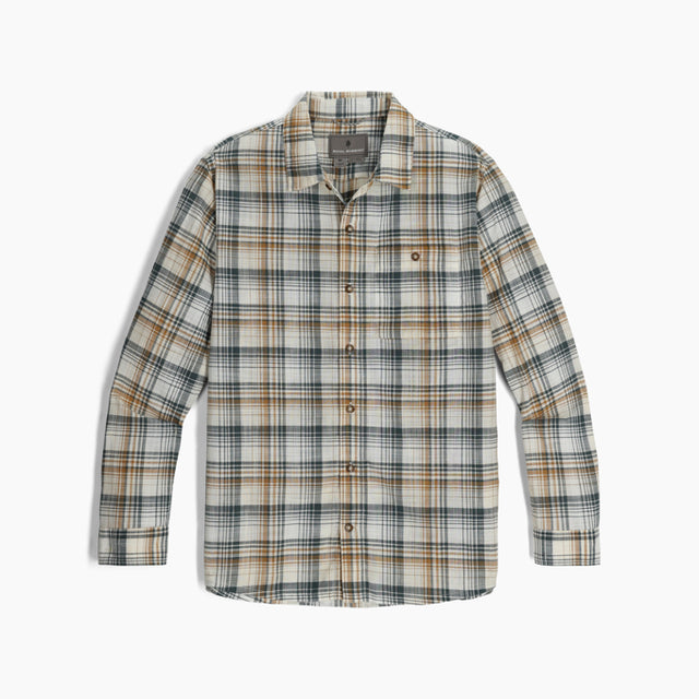 Royal Robbins Mens Redwood Plaid Long Sleeve - Bistre Pismo Plaid Bistre Pismo Plaid