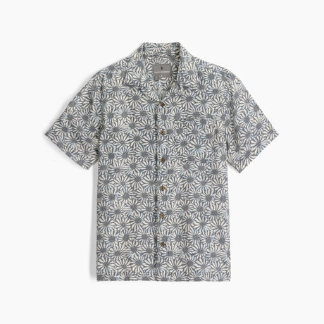 Royal Robbins Mens Camino Pucker Short Sleeve - Deep Blue Caledonia Print Deep Blue Caledonia Print