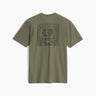 Royal Robbins Mens RR Graphic Tee - Fiddlehead Green World Print Fiddlehead Green World Print