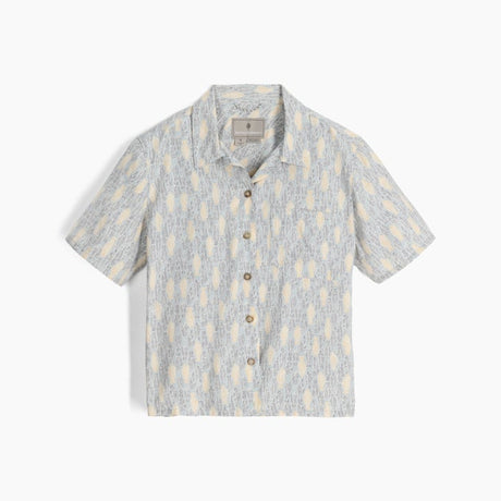 Royal Robbins Womens Camino Pucker Short Sleeve - Summer Sky Fish Print Summer Sky Fish Print