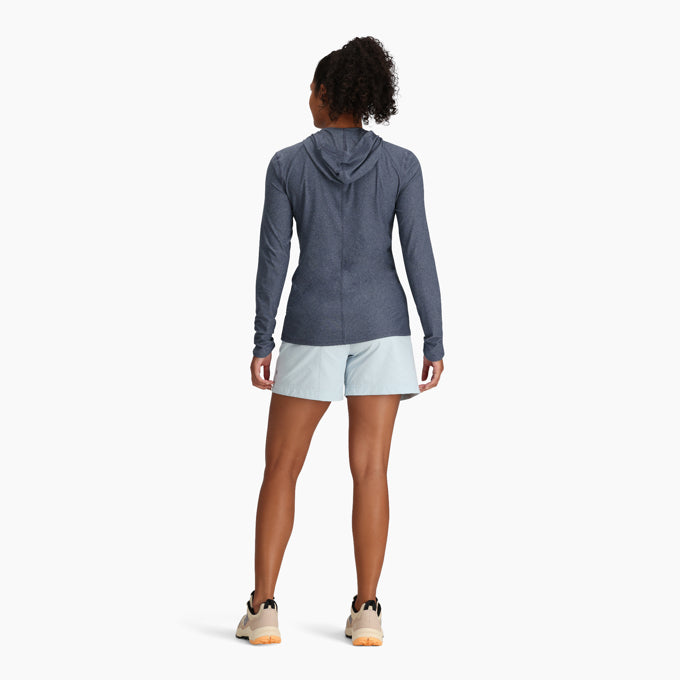 Royal Robbins Women's Amp Lite Hoodie - Navy Heather Navy Heather