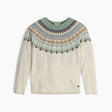 Royal Robbins Women's Fairisle Crew - Sand Dollar Mariposa Sand Dollar Mariposa Pt