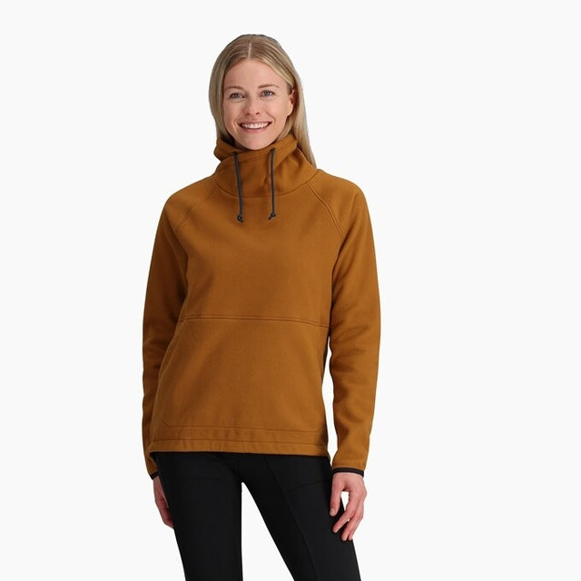 Royal Robbins Women`s Arete Funnel Neck Caramel