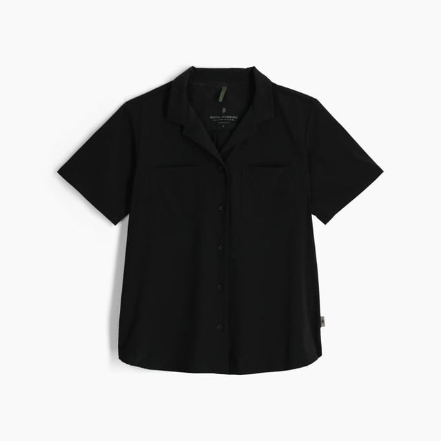 Royal Robbins Womens Spotless Evolution Meadow Short Sleeve - Jet Black Jet Black
