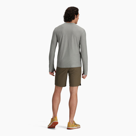 Royal Robbins Men's Amp Lite Crew Long-Sleeve - Light Pewter Heather Light Pewter Heather