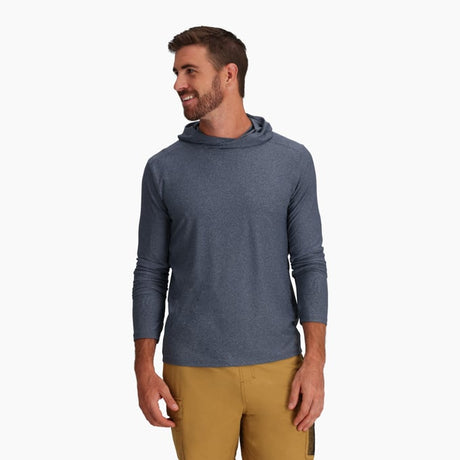 Royal Robbins Men's Amp Lite Hoodie - Navy Heather Navy Heather