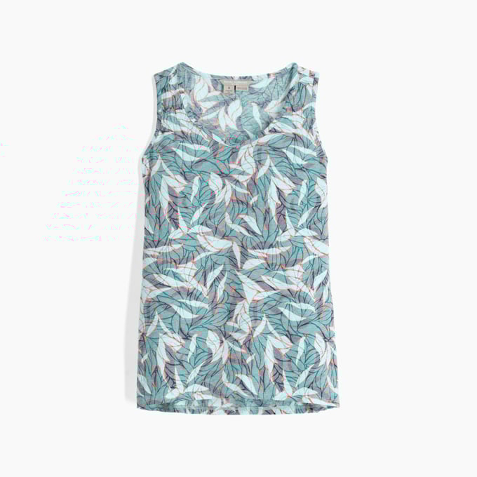 Royal Robbins Womens Featherweight Tank - Pacific Blue Presidio Print Pacific Blue Presidio Print