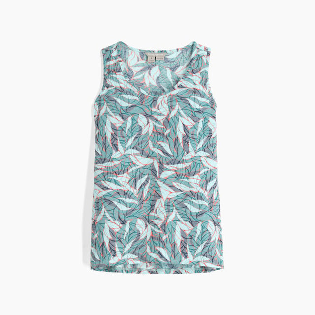 Royal Robbins Womens Featherweight Tank - Pacific Blue Presidio Print Pacific Blue Presidio Print