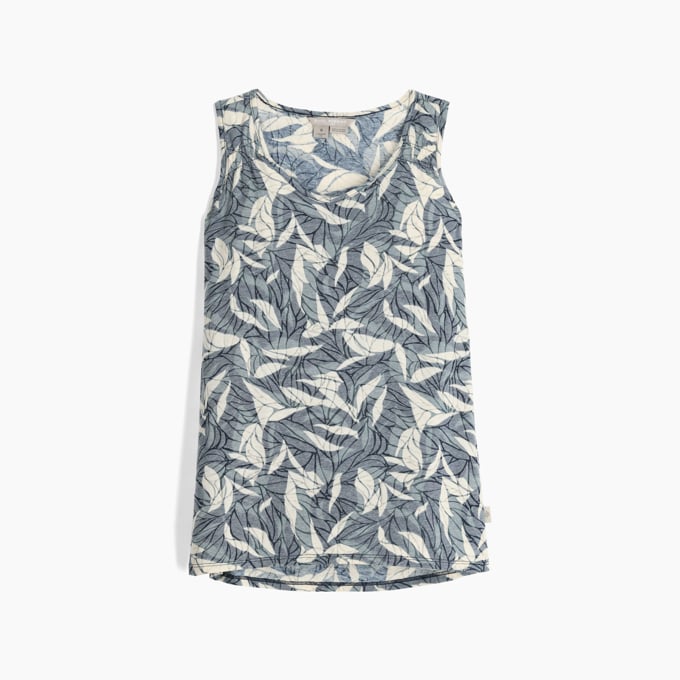 Royal Robbins Womens Featherweight Tank - Deep Blue Presidio Print Deep Blue Presidio Print