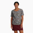 Royal Robbins Women's Featherweight Scoop Tee - Turbulence USLA Print Turbulence USLA Print