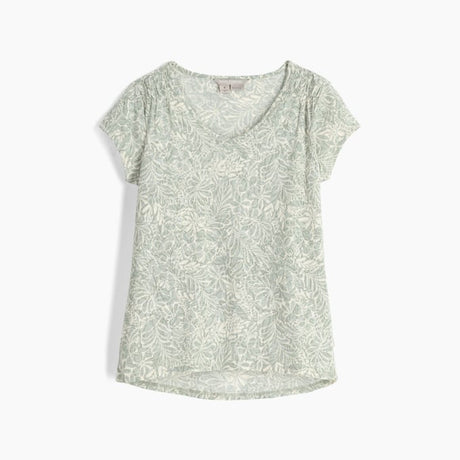 Royal Robbins Womens Featherweight Tee - Sage Leaf Yarrow Print Sage Leaf Yarrow Print
