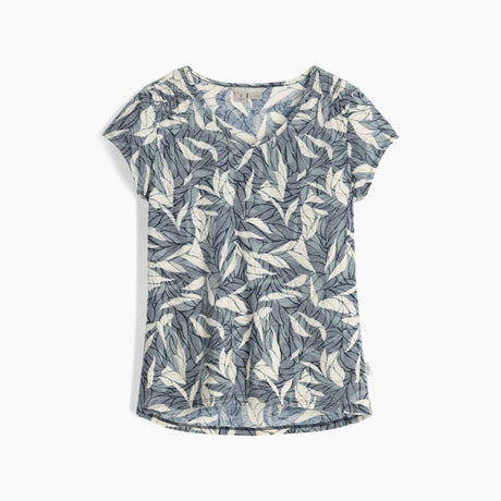 Royal Robbins Womens Featherweight Tee - Deep Blue Presidio Print Deep Blue Presidio Print
