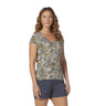 Royal Robbins Women's Featherweight Tee Navy Caulfield Pt