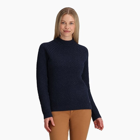 Royal Robbins Women`s Westlands Mock Neck Deep blue