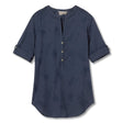 Royal Robbins Womens Oasis Tunic II 3/4 Sleeve - Navy Navy