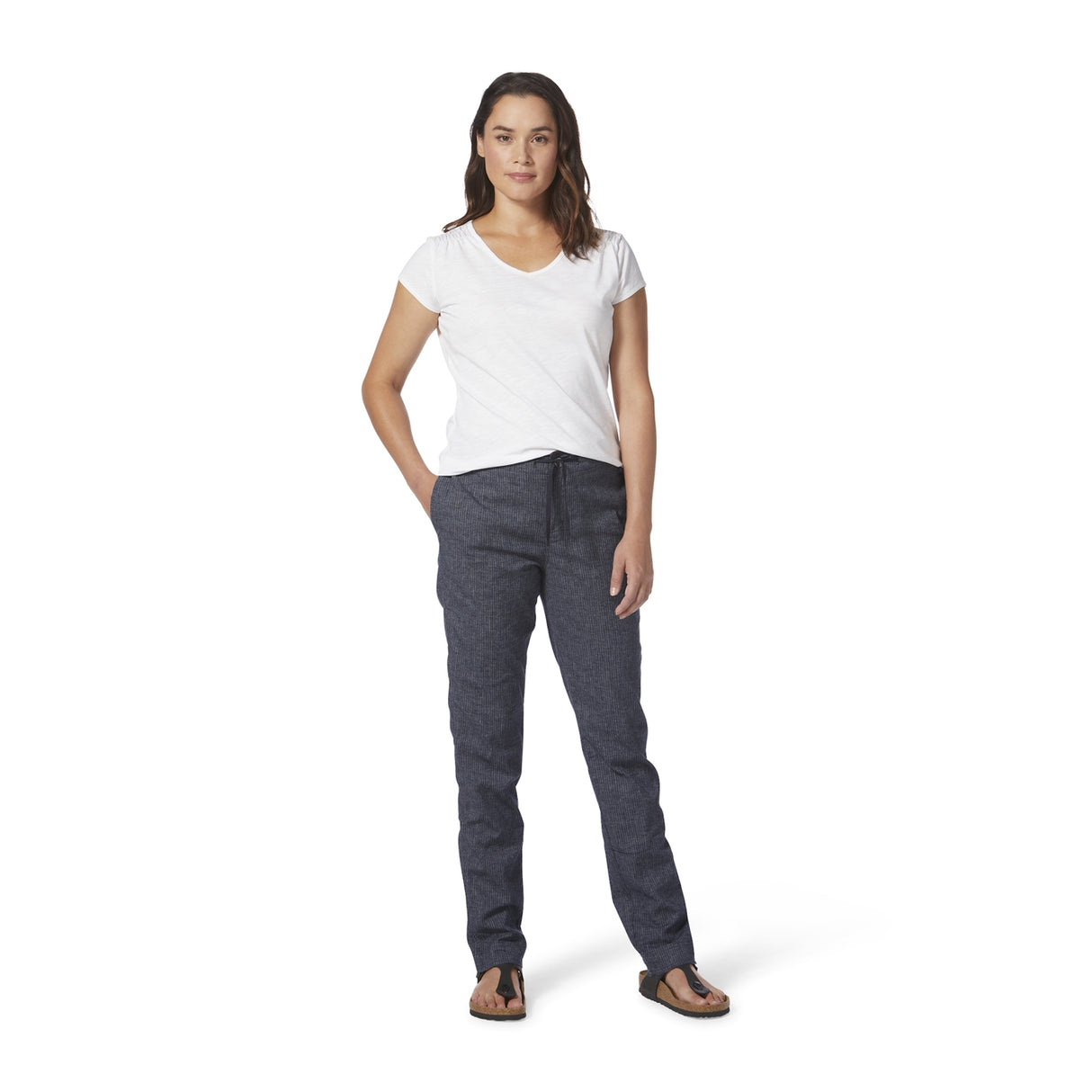 Royal Robbins Women's Hempline Tie Pant - Naval Stripe Naval Stripe