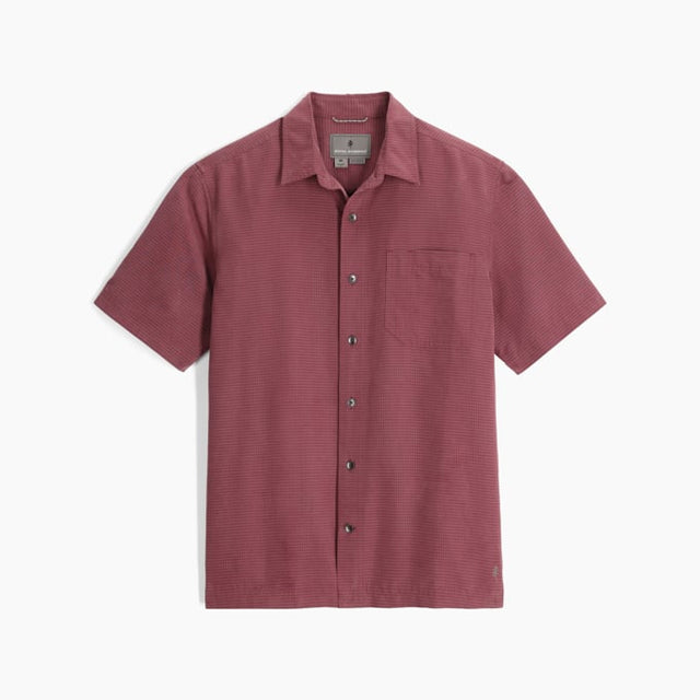Royal Robbins Mens Desert Pucker Dry Short Sleeve - Wild Rhubarb Wild Rhubarb