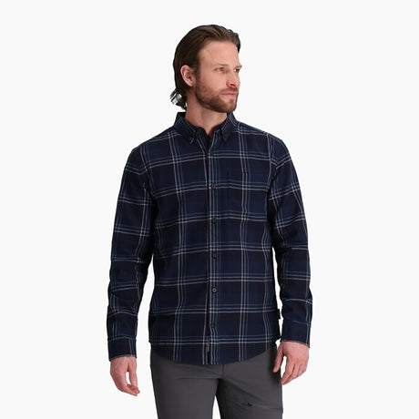 Royal Robbins Men`s Lieback Organic Cotton Flannel L/s Navaltimbercovepld