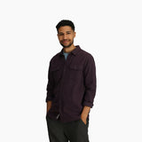 Royal Robbins Men's Bristol Organic Cotton Twill Long-Sleeve - Black Currant Black Currant