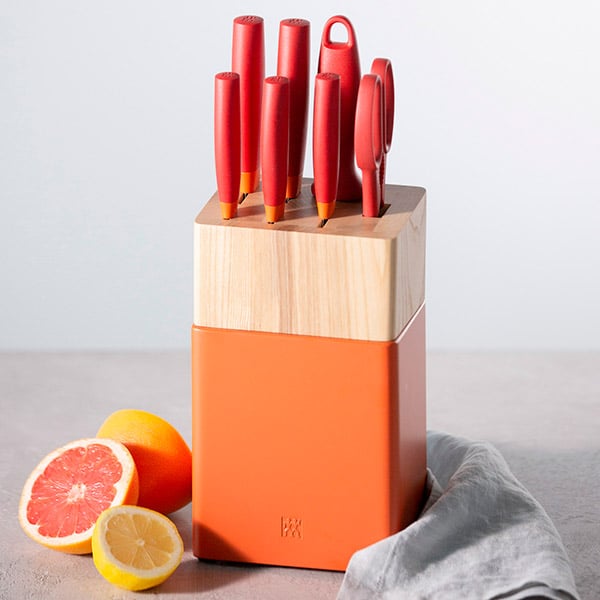 【セール】Zwilling ツヴィリング　ナウ　ナイフセット　グラナダオレンジ Zwilling Now S 6-Piece Knife Block Set – JAXOutdoorGearFarmandRanch