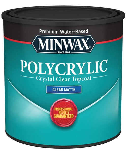 Minwax Polycrylic Protective Finish HALF PINT - MATTE - CLEAR MATTE