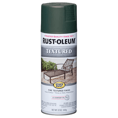 RUST-OLEUM 12 OZ Stops Rust Textured Spray Paint - Forest Green FOREST_GREEN