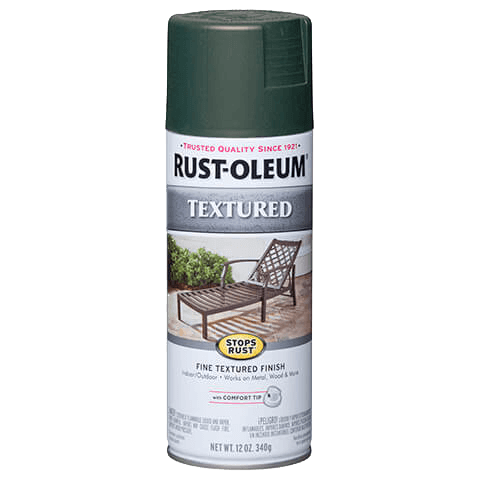RUST-OLEUM 12 OZ Stops Rust Textured Spray Paint - Forest Green FOREST_GREEN
