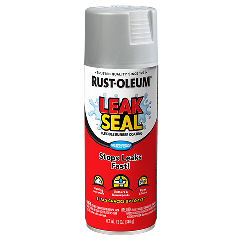 RUST-OLEUM 12 OZ LeakSeal Aluminum Flexible Rubber Coating Spray Paint ALUMINUM
