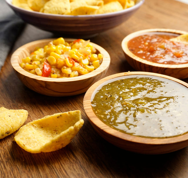 RSVP OLIVE WOOD DIPPING BOWL